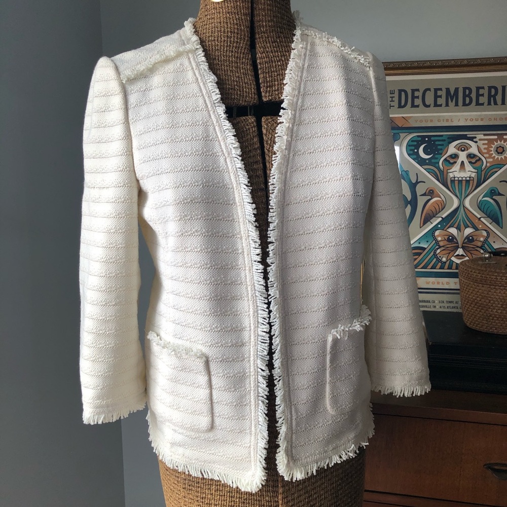 Kate Spade Cream Boucle Jacket